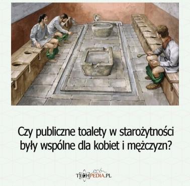 Czy publiczne toalety w starożytności były wspólne dla kobiet i mężczyzn?