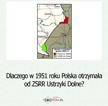 Dlaczego w 1951 roku Polska otrzymała od ZSRR Ustrzyki Dolne?