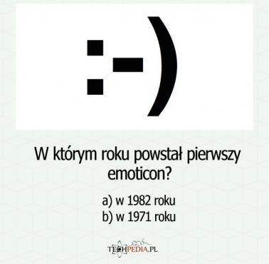 W którym roku powstał uśmiechnięty emoticon :) ?