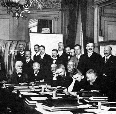 Uczestnicy Pierwszego Kongresu Solvaya