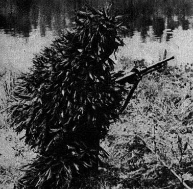 Rosyjski snaiper podczas wojny z Finlandią.