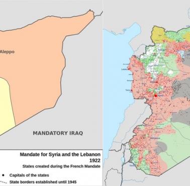 Porównanie francuskiego mandatu z 1922 r. dla Syrii i Libanu oraz obecna syryjska wojna domowa