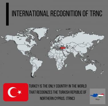 Kraje, które uznają uznają Tureckiej Republiki Cypru Północnego
