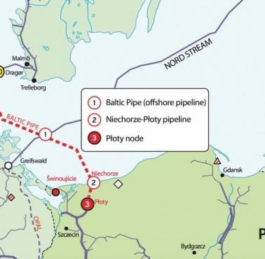 Baltic Pipe - planowany gazociąg łączący Danię i Polskę