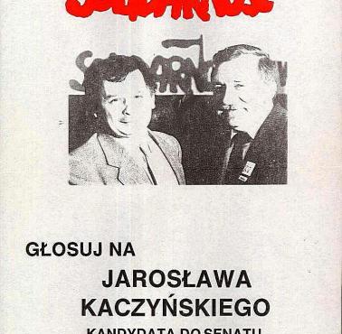  4.6.1989 "Głosuj na Jarosława"