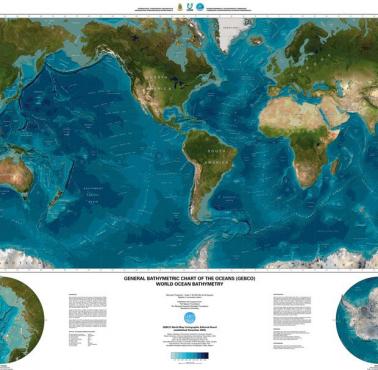 Reliefowa mapa świata