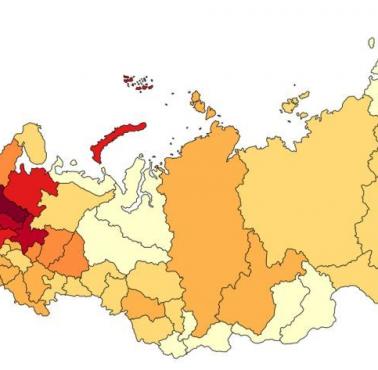 Liczba opuszczonych wsi w Rosji