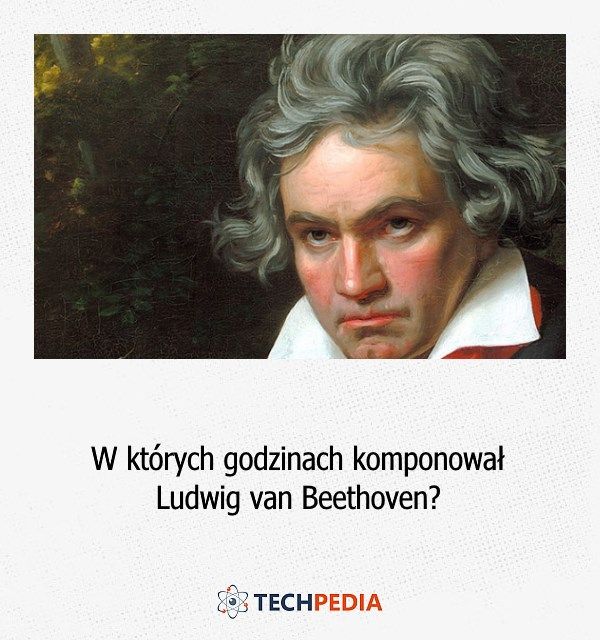 W których godzinach komponował Ludwig van Beethoven?