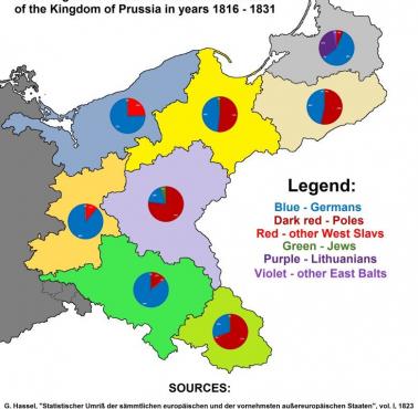 Struktura etniczno-lingwistyczna wschodnich prowincji Królestwa Pruskiego w latach 1816-1831