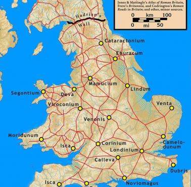 Rzymskie miasta i drogi w starożytnej Wielkiej Brytanii