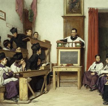 Zajęcia w XIX wieku, obraz Ludwiga Passiniego