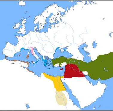 Królestwa w basenie Morza Śródziemnego i Bliskiego Wschodu 540 rok p.n.e.