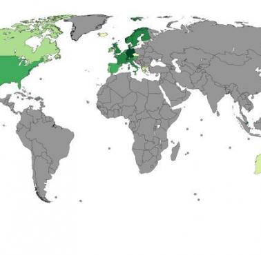 Liczba krajów, w których obywatele mogą wjechać bez wizy