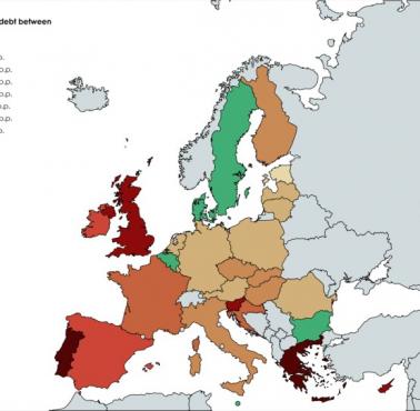 Zmiany w długu publicznym krajów UE 2000 - 2015