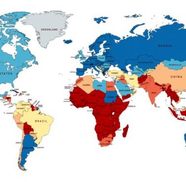 Ilość lekarzy przypadająca na 1000 mieszkańców w poszczególnych państwach świata