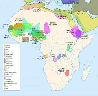 Przedkolonialne cywilizacje afrykańskie z różnych okresów