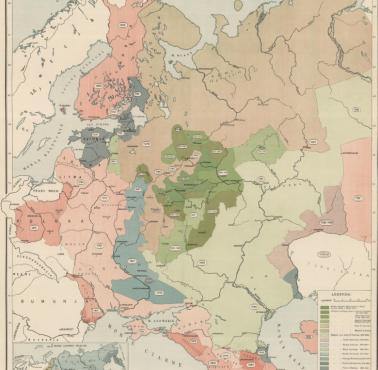 Ekspansjonizm rosyjski w Europie. Polska mapa z 1930 roku
