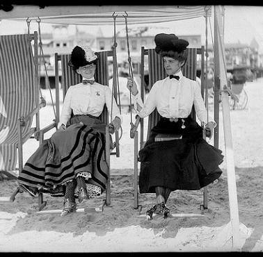 Plażowanie w 1905 roku, Atlantic City, USA