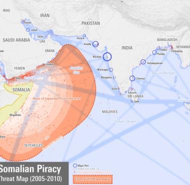 Aktywność somalijskich piratów w 2005-2010