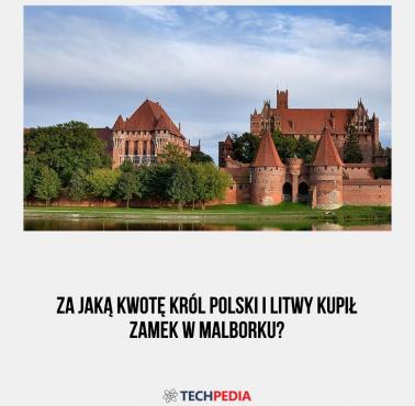 Za jaką kwotę król Polski i Litwy kupił zamek w Malborku?