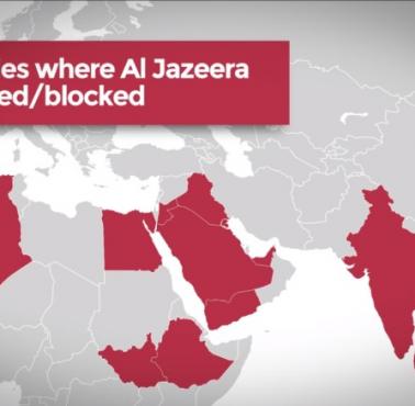 Kraje, w których stacja telewizyjna Al Jazeera jest blokowana