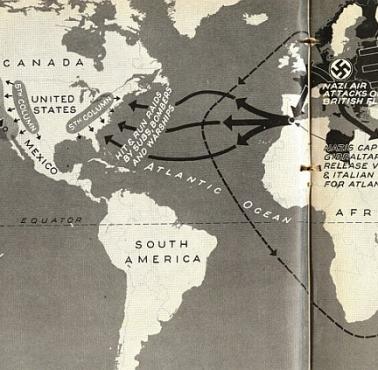 Niemieckie i japońskie scenariusze inwazji z amerykańskiego magazynu Life z 1942 roku