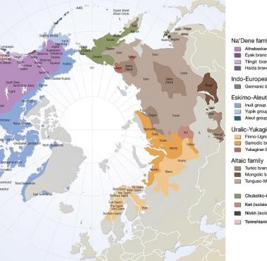 Języki ludności zamieszkującej obszar Arktyki