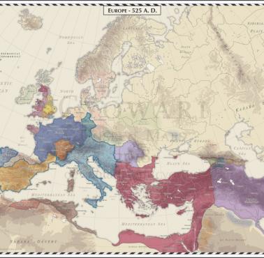 Europa 525 roku n.e.