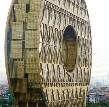 Nietypowy budynek, Guangzhou, Chiny