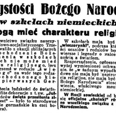 Artykuł z prasy polskiej z 1938 roku