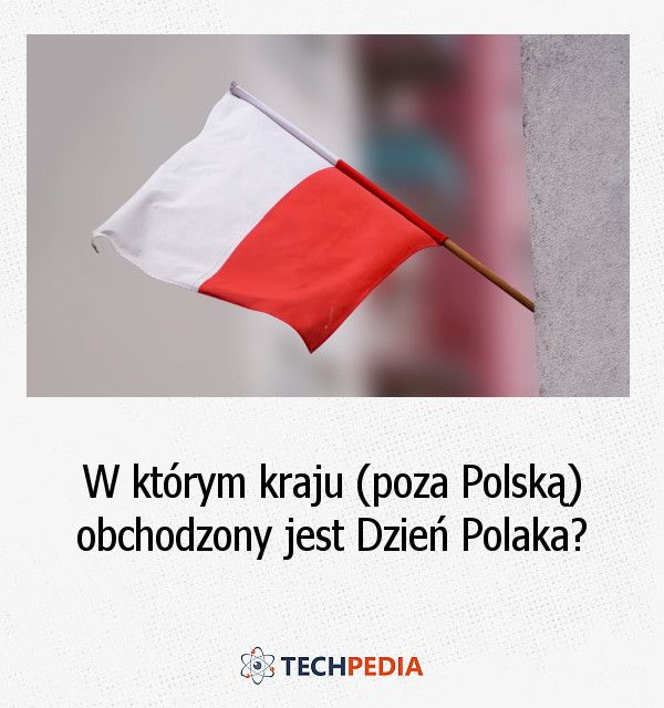 W którym kraju (poza Polską) obchodzony jest Dzień Polaka?