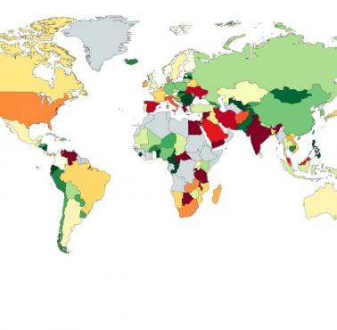 Zmiany poczucia szczęścia w różnych krajach świata w latach 2005-2008 do 2016-2018