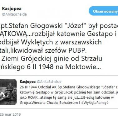 Śp.Kpt.Stefan Głogowski "Józef" był postacią WYJĄTKOWĄ...rozbijał katownie Gestapo i UB,odbijał Wyklętych z warszawskich ...