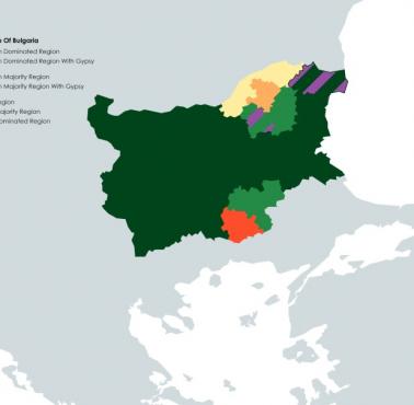 Uproszczona mapa etniczna Bułgarii