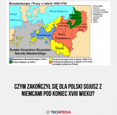 Czym zakończył się dla Polski sojusz z Niemcami pod koniec XVIII wieku?