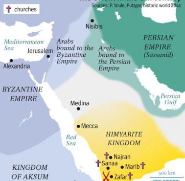 Półwysep Arabski przed islamem w VI wieku