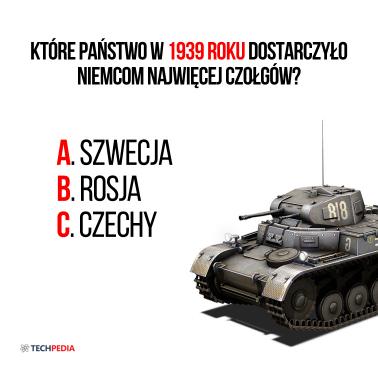 Które państwo w 1939 roku dostarczyło Niemcom najwięcej czołgów?