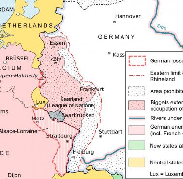 Granica francusko-niemiecka po I wojnie światowej, 1919–1926