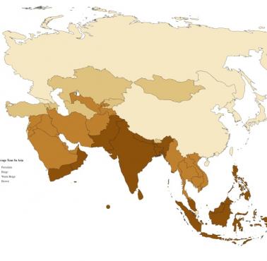 Uśredniony kolor skóry w Azji
