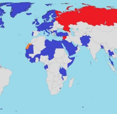Państwa, które uznają Kosowo vs. Abchazję i Południową Osetię