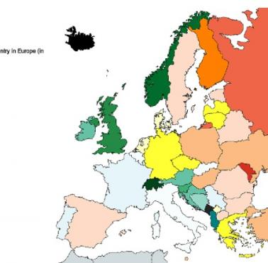 Gdzie w Europie pada najwięcej?