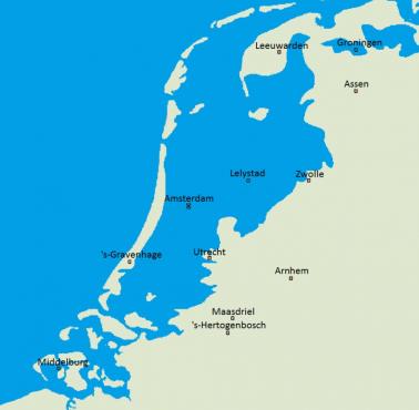 Jak wyglądałaby Holandia, gdyby nie budowali tam i grobli
