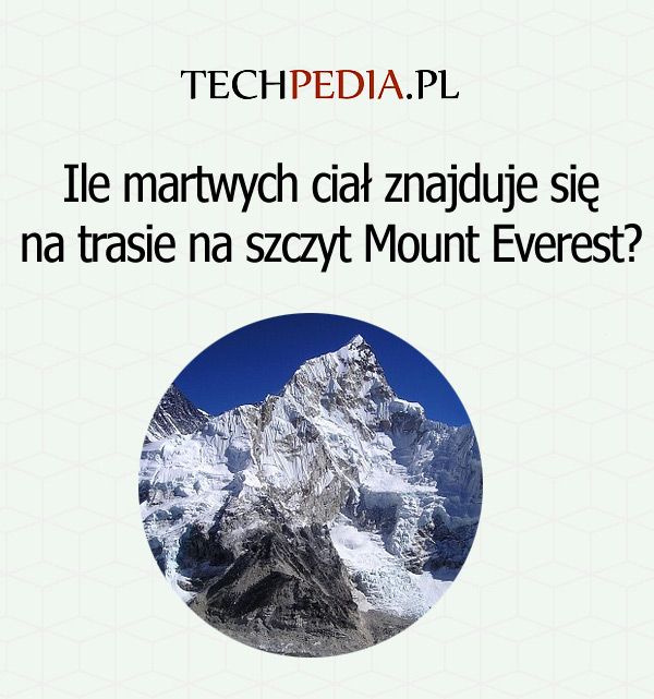 Ile martwych ciał znajduje się na trasie na szczyt Mount Everest?