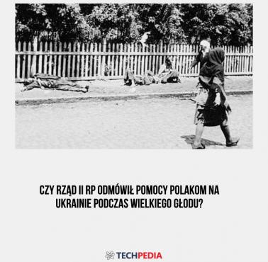 Czy rząd II RP odmówił pomocy Polakom na Ukrainie podczas Wielkiego Głodu?