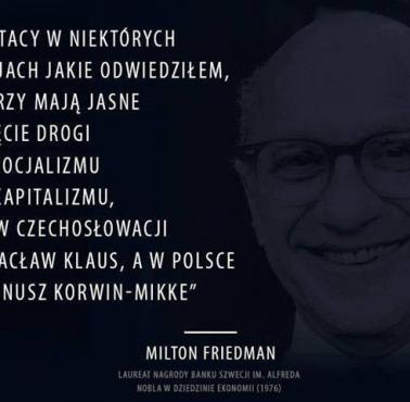 Noblista Milton Friedman o Polsce