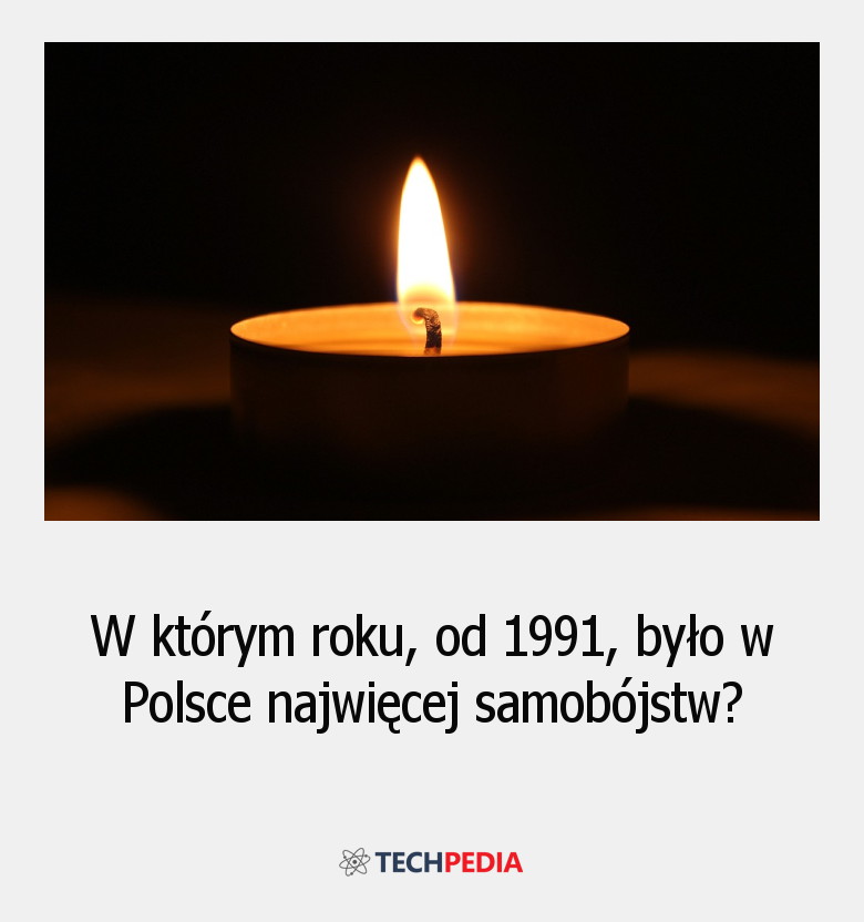 W którym roku, od 1991, było w Polsce najwięcej samobójstw?