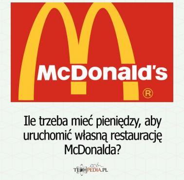 Ile trzeba mieć pieniędzy, aby uruchomić własną restaurację McDonalda?