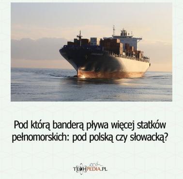 Pod którą banderą pływa więcej statków pełnomorskich: pod polską czy słowacką?