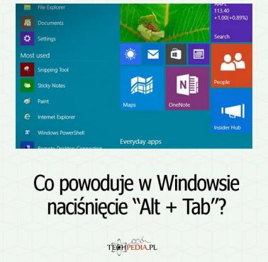 Co powoduje w Windowsie naciśnięcie “Alt + Tab”?