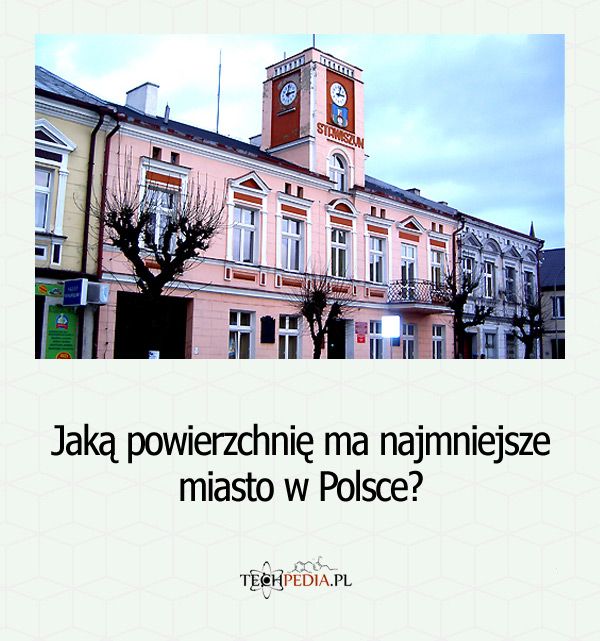 Jaką powierzchnię ma najmniejsze miasto w Polsce?